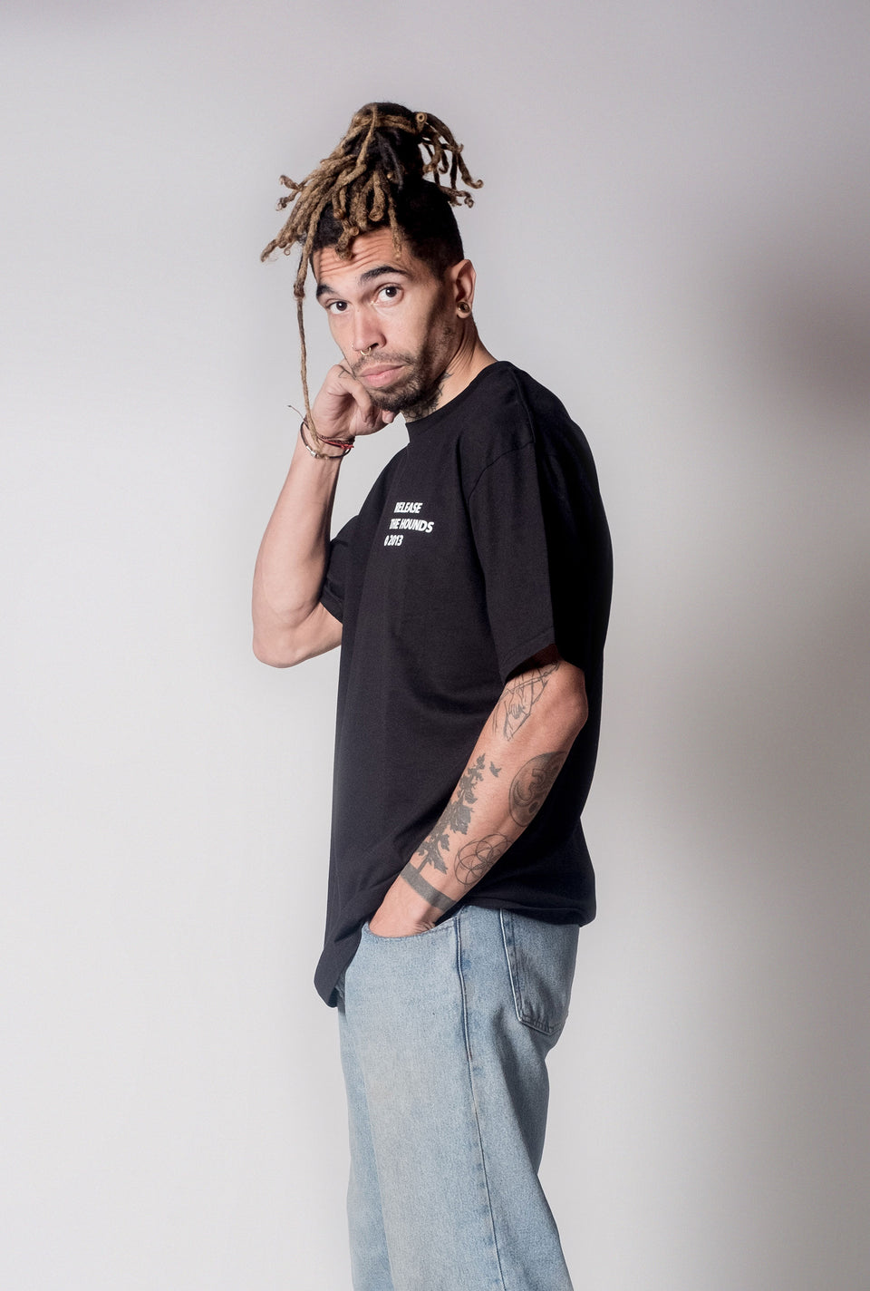 Release The Hounds 'Copyright' T-shirt - Black