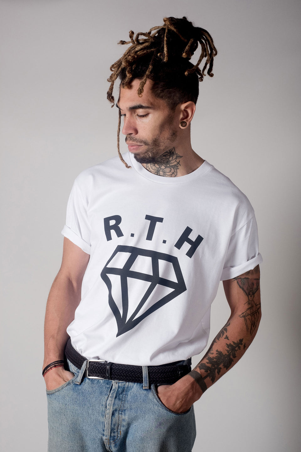 RTH Diamond Logo T-shirt - White