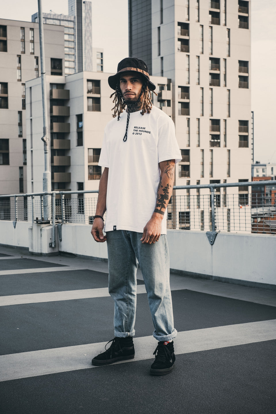 Release The Hounds 'Copyright' T-shirt - White